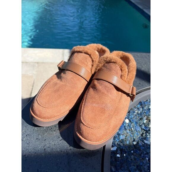 Vionic Kailen Women Faux Shearling Mule Orthotic Insole Arch Support Size 10 - Picture 4 of 10